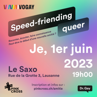 Speedfriending queer le 1er juin