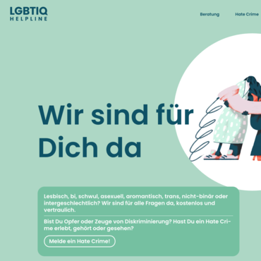 Die LGBTIQ-Helpline  im neuen Gewand mit neuen Angeboten!