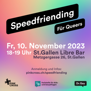 Queeres Speedfriending am 10. November