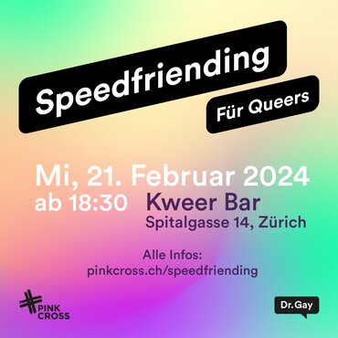 Queeres Speedfriending am 21. Februar